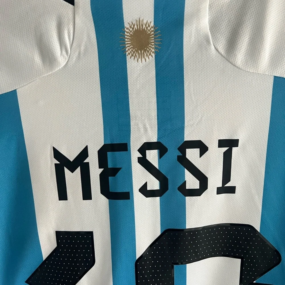 Argentina 3 Stars World Cup Jersey MESSI #10